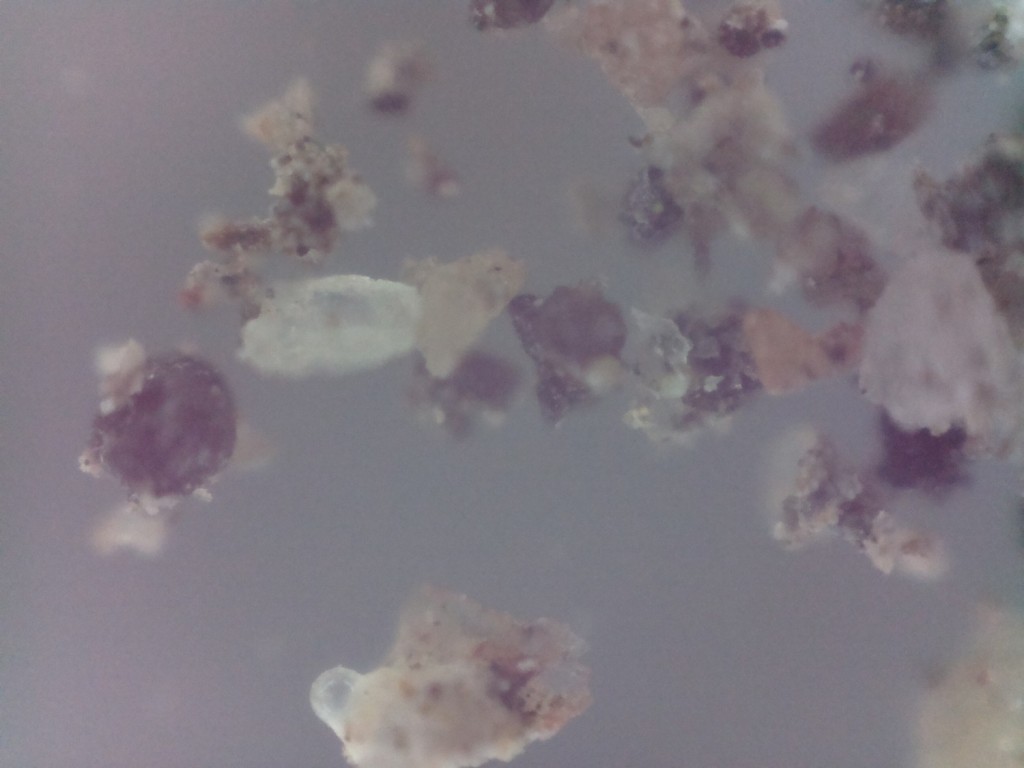glassy granules