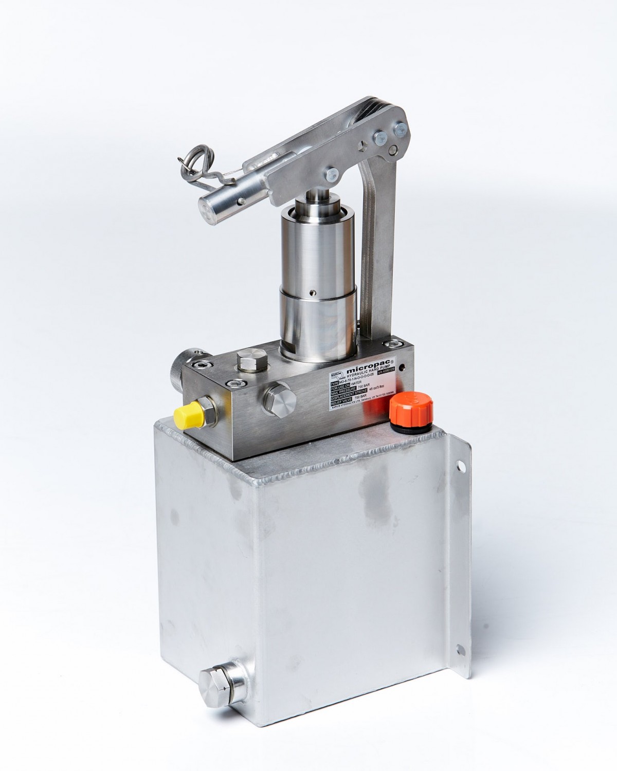 two stage hand operated pump stainless