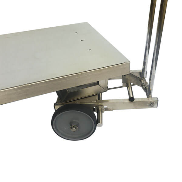 front wheel and steering mechanism from a 4-wheel turntable trolley