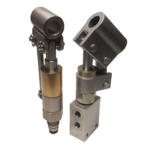 side view of two hydraulic cartridge pumps for fitting into an industry standard C10-2 cavity