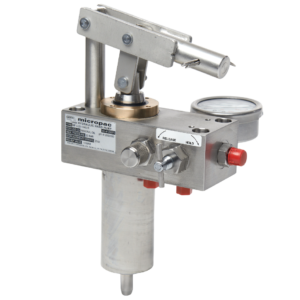Micropac MW3 STAINLESS HYDRAULIC HAND PUMP 8616-PhotoRoom hydraulic hand pump in stainless steel and bronze