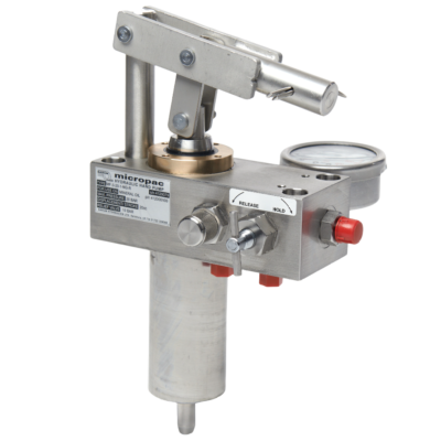hydraulic hand pump in stainless steel and bronze