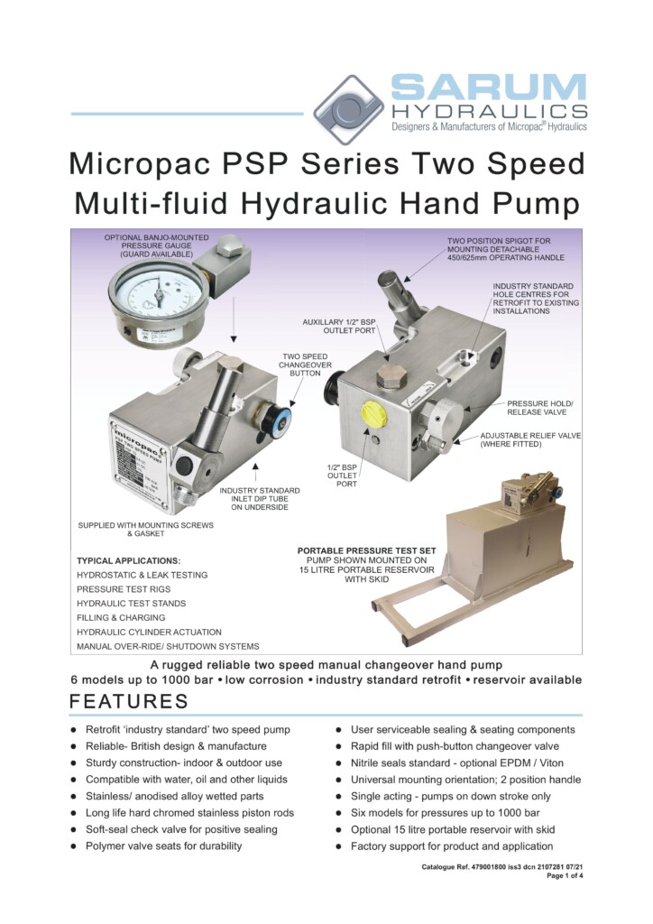 2022 TWO SPEED DATASHEET a snapshot of the front page of our current day product brochure