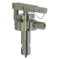 an all-316 and polymer hydraulic hand pump