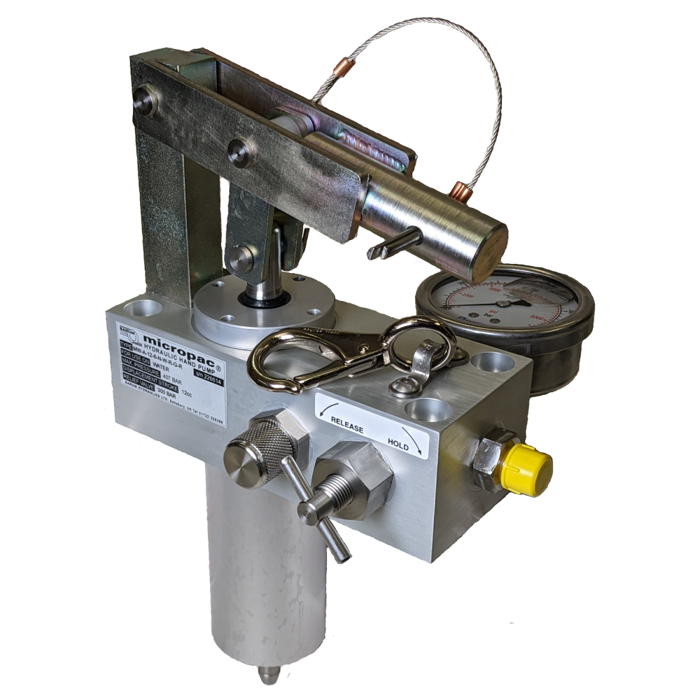 anodised aluminium hydraulic hand pump