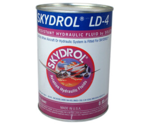 skydrol aerospace hydraulic fluid a tin of Skydrol Aviation Hydraulic Fluid