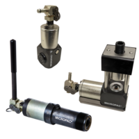 multiple views of hydraulic jacks and presses