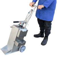 user wheeling around our TX hydraulic service cart