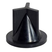 Jabsco Joker moulded check valve A black moulded rubber Jabsco non return valve with a flange and triple orifice