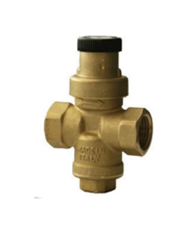 Brass low cost valve A brass valve casting showing the complicated shapes. This has threaded ports either end, an adjusting knob above and a cast feature below.