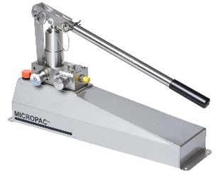 Our 316 stainless MD 2 speed pump two stage hand pump on reservoir 316